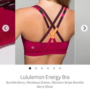 Lululemon Energy Bra size 10